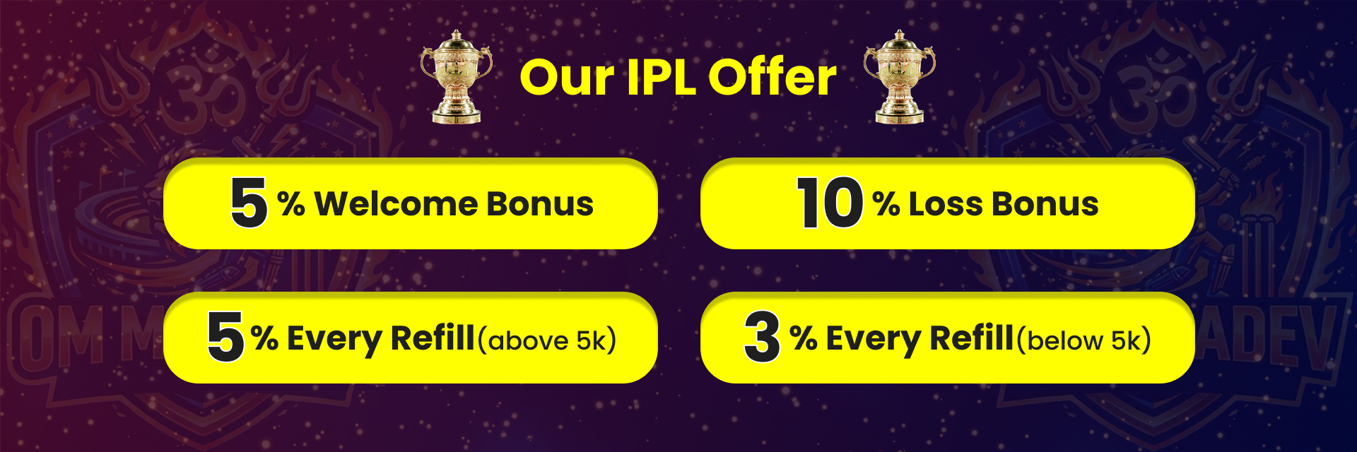 Om Mahadev IPL 2026 Banner